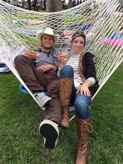 Fans relaxing on a hammock at Driftwood at Doheny State Beach