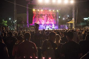 Social Distortion view from the crowd at Lost Highway 2015