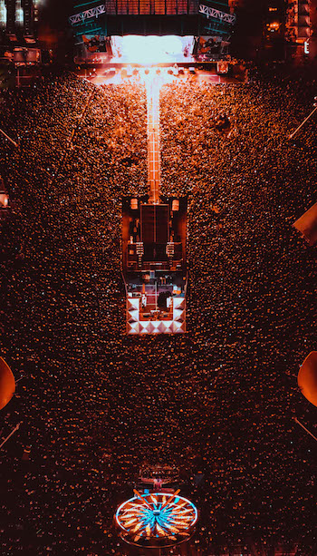 Crowd at Monster Energy Welcome To Rockville, from above