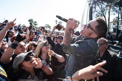 Lit vocalist A. Jay Popoff sings from the crowd