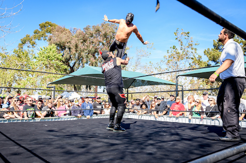 Lucha Libre style wrestling at Sabroso, photo by Jason Cook