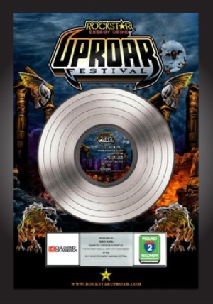 Rockstar Energy Drink UPROAR Festival Commemorative Platinum Record Plaque by Ill Eagle Enterprises
