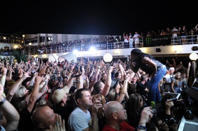 Sevendust on the Monster Deck Stage