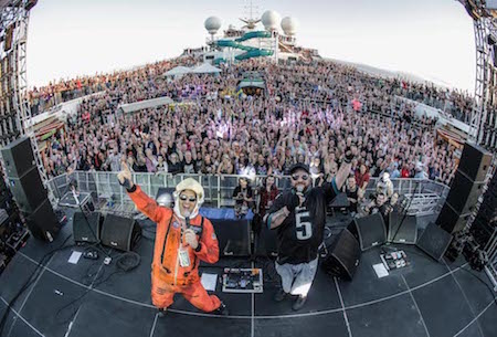 ShipRocked 2018 'Family Photo' on the deck of Carnival Liberty