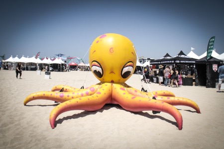 Inflatable octopus at Back To The Beach