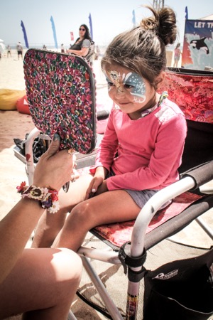 Face painting at Back To The Beach