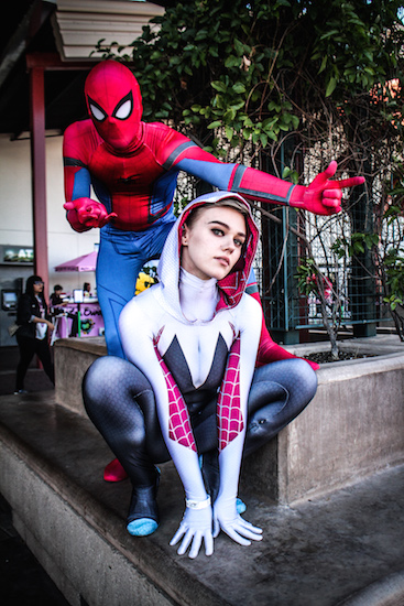 Spiderman cosplay at Big Adventure
