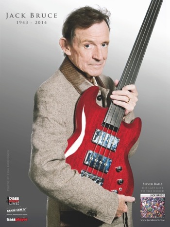 Jack Bruce commemorative Bass Player LIVE! poster