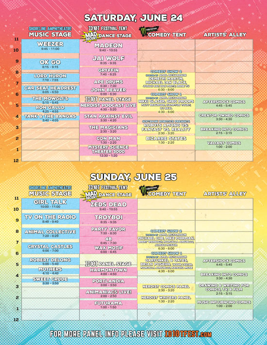 ID10T schedule