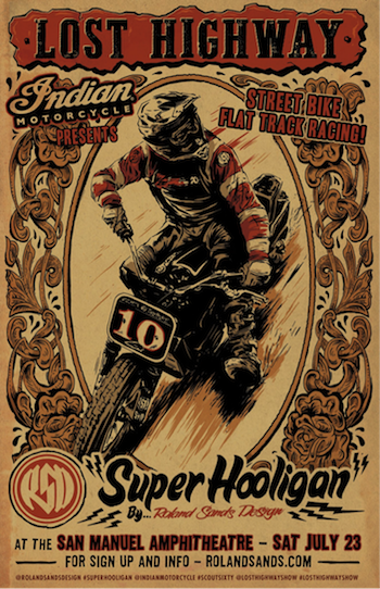Lost Highway Super Hooligan racing poster