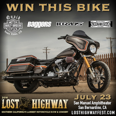 Win This Bike: Lost Highway motorcycle giveaway details