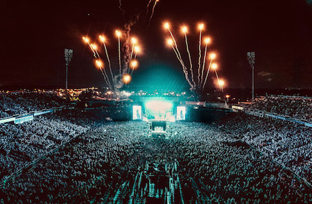 Fireworks over MAPFRE Stadium as Metallica's set drew Rock On The Range 2017 to a close