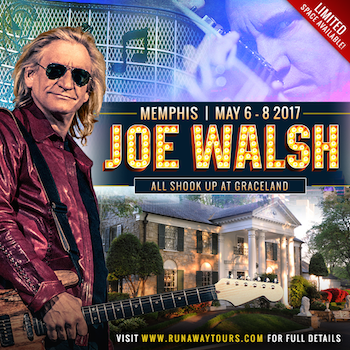Joe Walsh All Shook Up At Graceland flyer