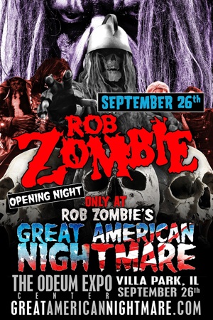 Rob Zombie's Great American Nightmare Chicago flyer