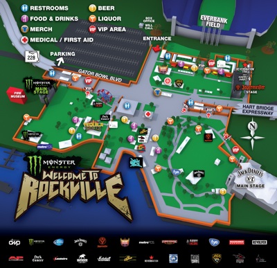 Monster Energy Welcome To Rockville festival map