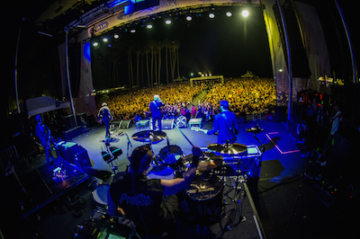 View from the stage as The Offspring perform at Sabroso