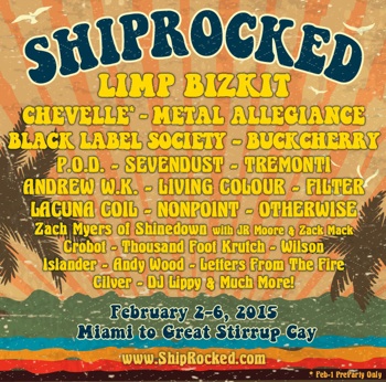 Shiprocked: February 2-6, 2015, Miami to Great Stirrup Cay www.ShipRocked.com
